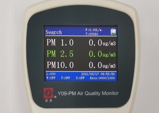 10W कण काउंटर आउटडोर वायु गुणवत्ता मॉनिटर Y09-PM PM1.0 PM2.5