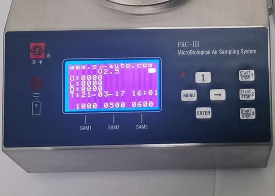 अच्छी कीमत क्लीनरूम व्यवहार्य माइक्रोबियल एयर सैम्पलर SU316L 0.38m/S ऑनलाइन